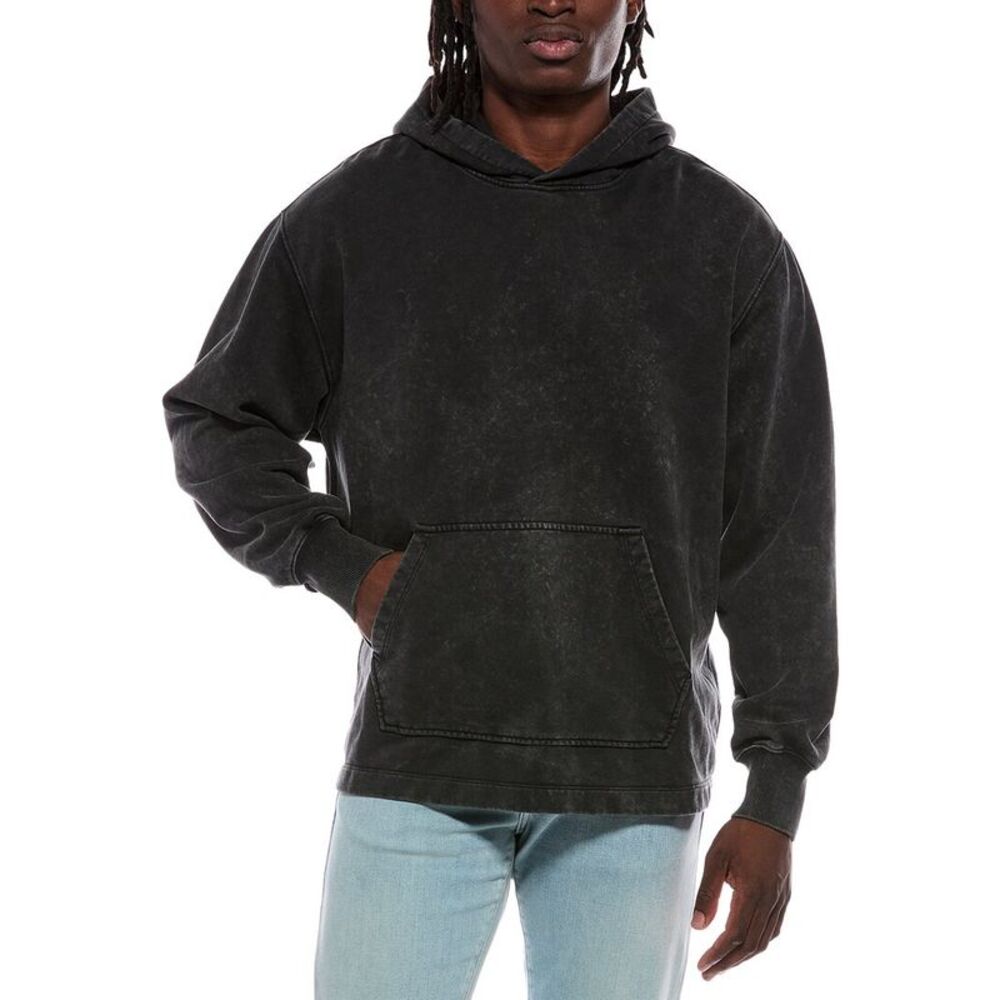 Helmut Lang Mens  Washed Hoodie, Black
